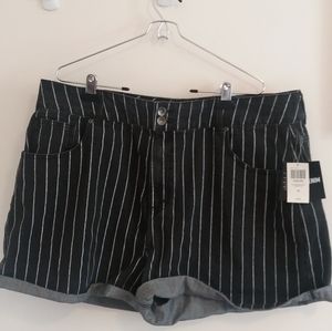 Hot Topic Pinstripe Shorts